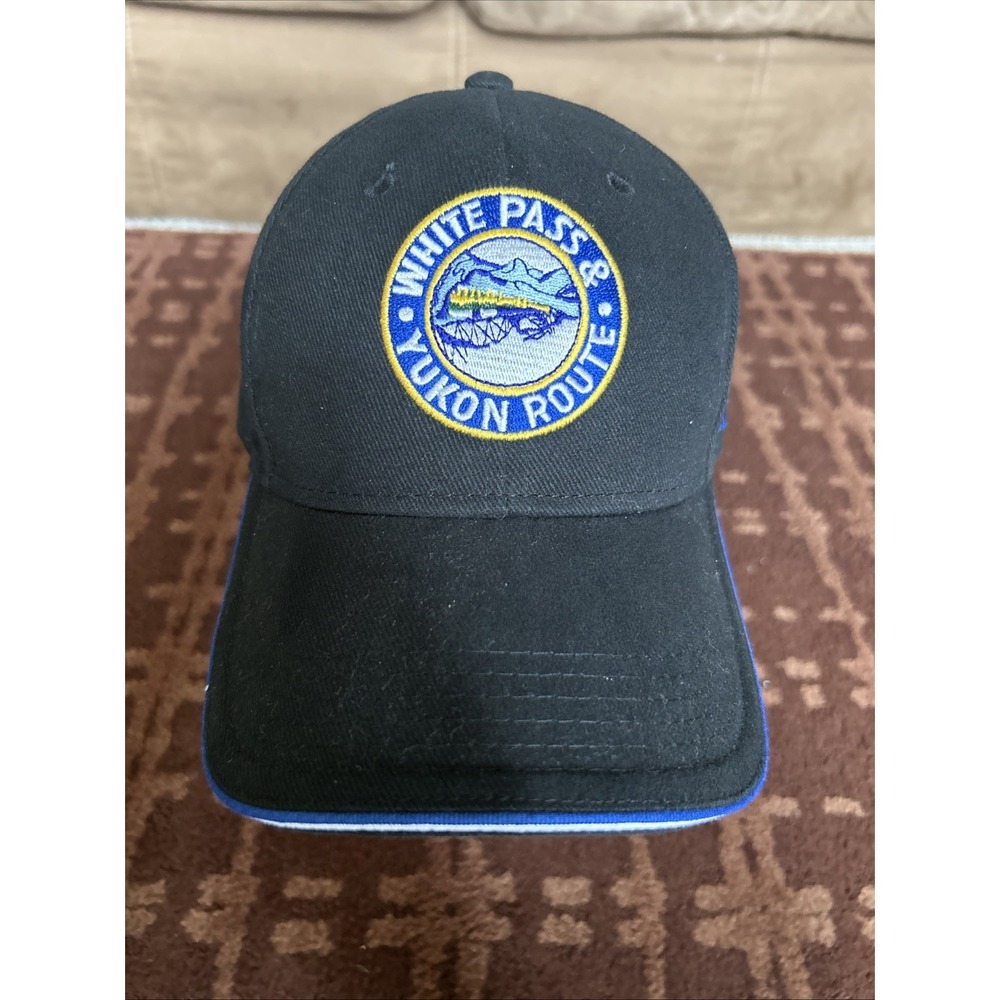White Pass‎ Yukon Route Skagway, Alaska Black Adjustable Baseball Cap